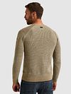 Maglione in maglia PME Legend melange beige Model / Achterkant