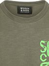Maglione Scotch and Soda con logo verde oliva Product / Detail