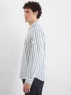 Marc O'Polo Shirt Stripe Blue Model / Zijkant