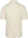Marc O'Polo Knitted Poloshirt Rib Structure Off White Product / Achterkant