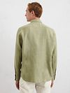 Marc O'Polo Skjorte i Lin, Grønn Model / Achterkant