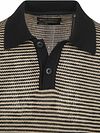 Marc O'Polo Strikket Poloshirt Striber Sort Beige Product / Detail