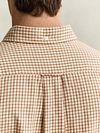 Gant Camisa Casual Franela Cuadros Caramel Model / Voorkant