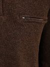 Levi's Longsleeve Half Zip Poloshirt Marron