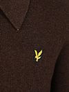 Lyle & Scott Longsleeve Poloshirt Laine d'Agneau Schwarz Product / Detail