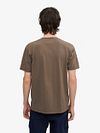 Colorful Standard T-shirt Coloré Marron  Model / Achterkant