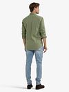 McGregor Chemise Flanel Melanger Vert Sage  Model / Achterkant