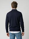 McGregor Cardigan Cotton Cashmere Marine Model / Achterkant
