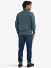McGregor Half Zip Pullover Merino Wool Structure Green Model / Achterkant