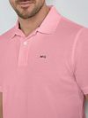 McGregor Koszulka polo z tkaniny piqué w kolorze różowym Model / Detail