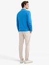 Maglione con scollo a V McGregor blu mare Model / Achterkant