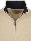 McGregor maglione half zip in blend di merino strutturato sabbia Product / Detail