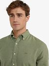 McGregor Overhemd Flanel Melange Sage Groen Model / Detail