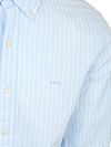 McGregor Overhemd Cotton Linen Strepen Lichtblauw Product / Detail