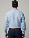McGregor Shirt Cotton Linen Light Blue Model / Achterkant