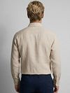 McGregor Skjorte Cotton Linen Ecru Model / Achterkant