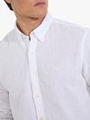 McGregor Skjorte Linblanding Hvit Model / Detail
