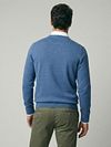 Sweter McGregor Cotton Cashmere w kolorze niebieskim Model / Achterkant