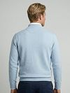 Sweter McGregor Half-Zip z bawełny i kaszmiru w kolorze błękitnym Model / Achterkant