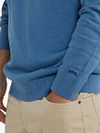 Sweter McGregor z domieszką wełny merynosów w kolorze jasnoniebieskim Model / Detail