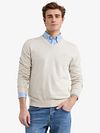 McGregor Pullover V-Neck Ecru Model / Voorkant