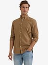 McGregor Chemise Flanel Melanger Camel Model / Voorkant