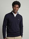 McGregor Half-Zip Strik Cotton Cashmere Marineblå Model / Voorkant
