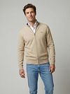 McGregor Vest Cotton Cashmere Sand Model / Voorkant
