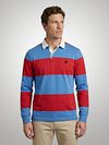 McGregor Rugbyshirt Stripe Blue Red Model / Voorkant