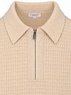 McGregor Half Zip Polo Shirt Knitted Structure Sand Product / Detail