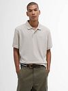 Barbour Piqué Polo Beige Model / Voorkant