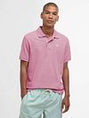 Barbour Pique Polo Shirt True Pink