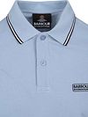 Barbour International Piqué Poloshirt Evan Tipped Bleu