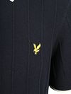 Lyle & Scott Strikket Polo med kontrastkant Mørk Navy Product / Detail