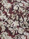 R2 Poplin Shirt Print Burgundy
