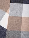 Profuomo Sjaal Lamswol Ruiten Blauw Grijs Beige