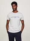 Tommy Hilfiger Logo T Shirt Grey Model / Voorkant