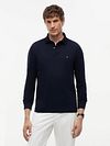 Tommy Hilfiger Pikétröja Långärmad Marinblå Model / Voorkant