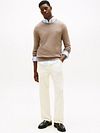 Tommy Hilfiger Pullover Cotton Kashmir Taupe Model / Voorkant