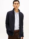 Tommy Hilfiger Cardigan Mouliné Marine Model / Voorkant
