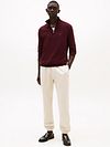 Tommy Hilfiger Half Zip Pullover Essential Burgundy Model / Voorkant