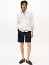 Tommy Hilfiger Pullover Halfzip Structure Ivory Model / Voorkant