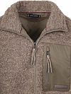 Tommy Hilfiger Strickjacke Teddy Fleece Taupe