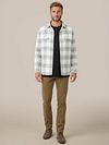 Tommy Hilfiger Overshirt Flannel Check Grey Model / Voorkant