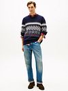 Tommy Hilfiger Fairisle Pullover Print Navy Model / Voorkant