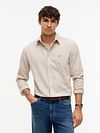 Tommy Hilfiger Koszula Flanelowa Beige Model / Voorkant