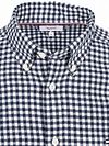 Tommy Hilfiger Flanell Hemd Dobby Gingham Karomuster Navy