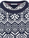Tommy Hilfiger Fairisle Jumper Navy Print Product / Detail