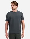 No-Excess T-Shirt Solid Basic Dark Steel Model / Voorkant