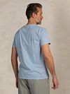NZA Camiseta Logo Desgastado Sky Blue Model / Achterkant